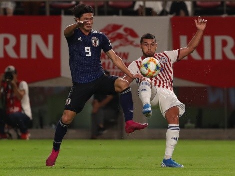Juan Escobar fue titular en amistoso entre Paraguay y Japón