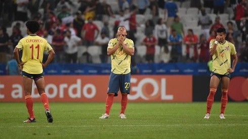 Foto de los jugadores de la Selección de Colombia.