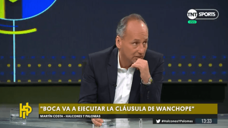 Martín Costa: "Boca va a ejecutar la cláusula de Wanchope Ábila"