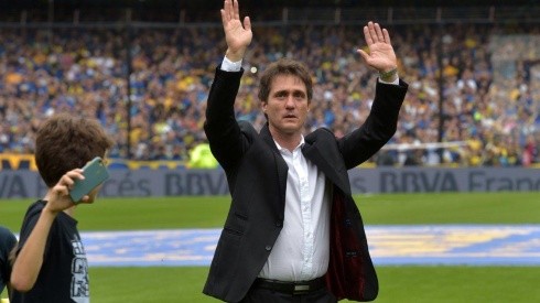 Guillermo Barros Schelotto en su etapa en Boca.