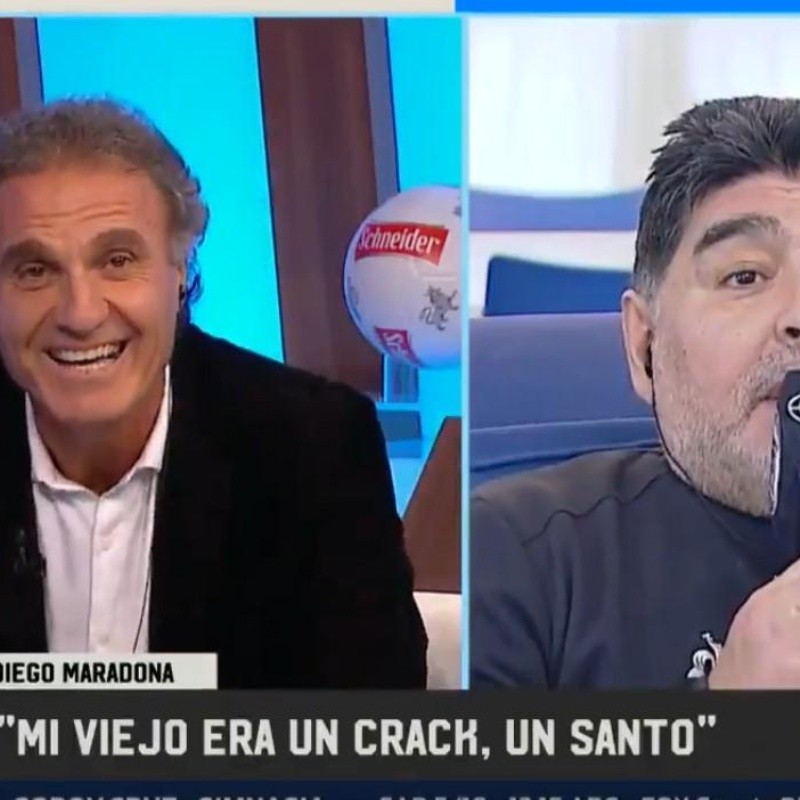 No podemos más: Ruggeri le preguntó a Maradona si se puso botox para no tener arrugas en la cara