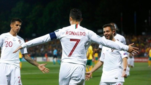 Foto de Cristiano Ronaldo, jugador de Portugal.