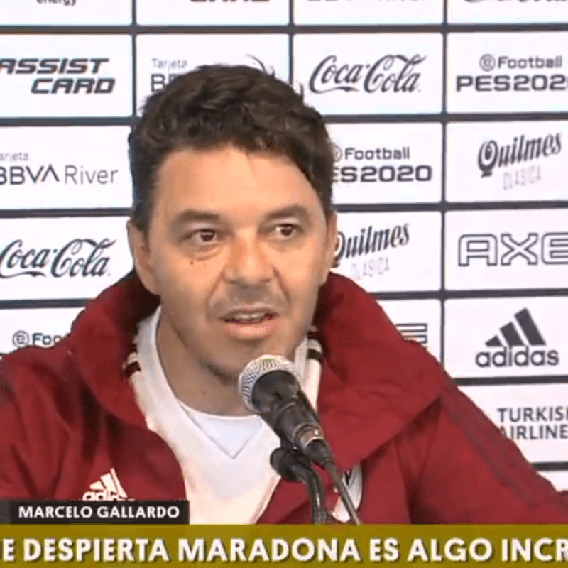 Gallardo sobre Maradona: "Le daré un abrazo y le desearé que esté con salud"