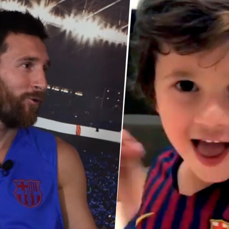 Messi reveló de qué equipo es Mateo y contó por qué se había enojado su hijo