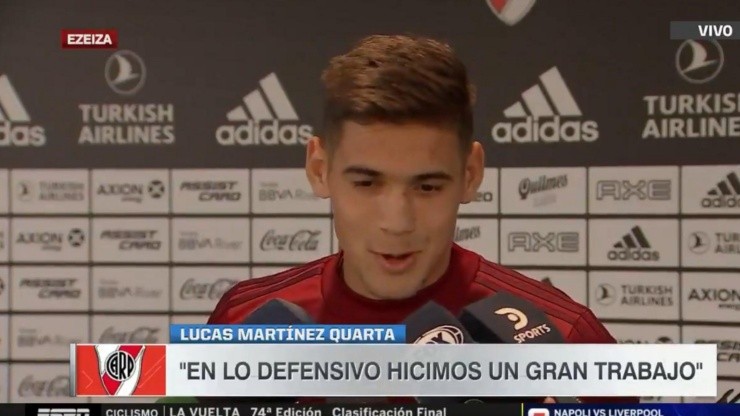 Martínez Quarta respondió si es posible jugar los partidos que tiene River sin pensar en Boca