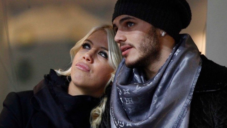 Wanda Nara y Mauro Icardi, juntos.