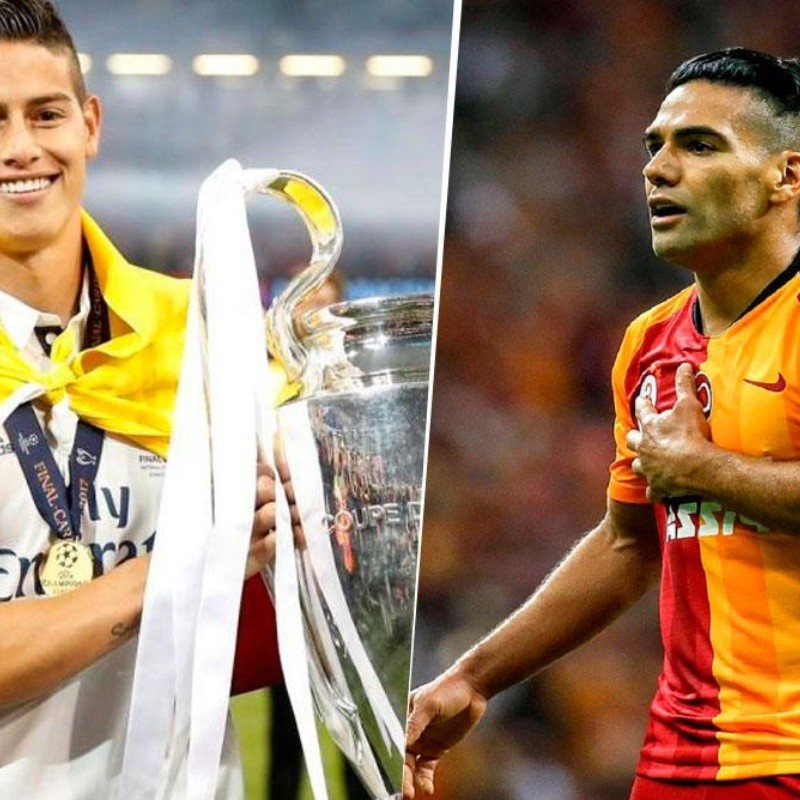 Los récords que pueden romper James Rodríguez y Falcao en Champions League