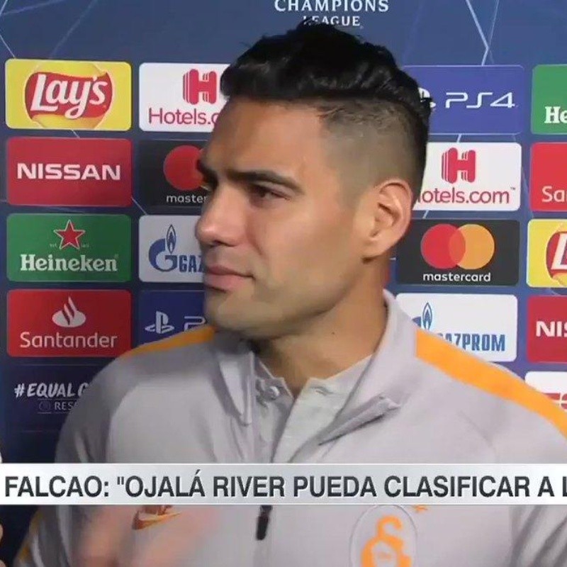 La respuesta bien River de Falcao cuando le preguntaron por el Superclásico