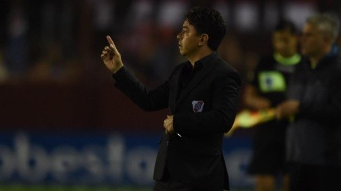 Marcelo Gallardo durante la victoria sobre Godoy Cruz.