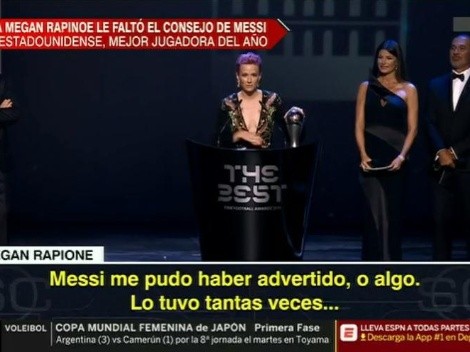 "Messi me podría haber avisado": la broma de Rapinoe que hizo reír a todos