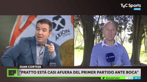 TyC Sports: "Pratto está casi afuera del primer partido ante Boca"