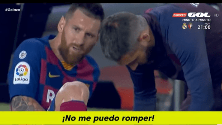 Re triste: Messi le gritaba "no me puedo romper, no me puedo romper" al médico de Barcelona