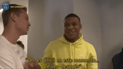 Video: Mbappé se cruzó con de Jong y le preguntó por Barcelona