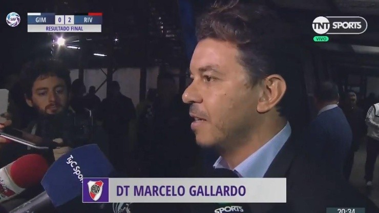 Marcelo Gallardo luego de la victoria de River.