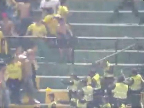 Video: vergonzosa batalla campal dejó 10 heridos en estadio de Bucaramanga