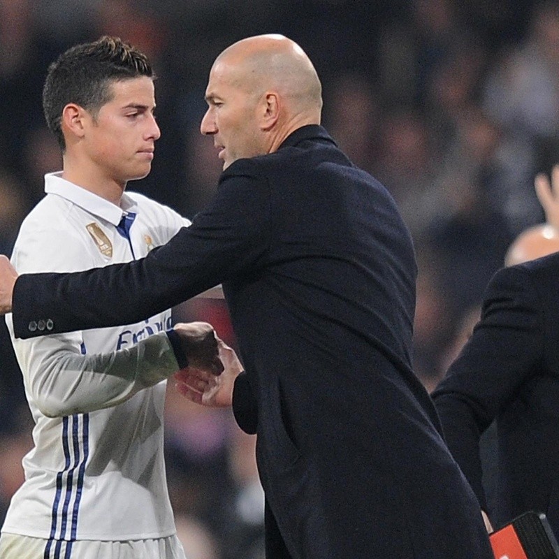 Zidane responde a todos si va a tener en cuenta a James: afuera de la Champions