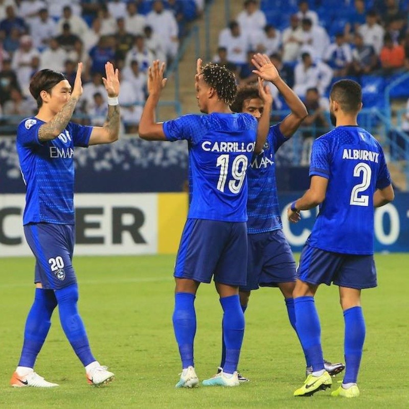 Con un pie en la final: Al Hilal con Carrillo ganó 4-1 de visita en la semi de la Champions