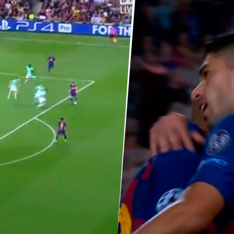 Messi gambeteó a dos, asistió y después hizo todo bien Luis Suárez