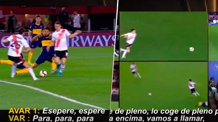 Video: los audios del VAR en el penal de Borré y la roja de Capaldo en River-Boca