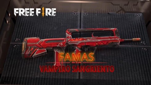 Free Fire presenta su nueva y mejorada FAMAS Vampiro Sangriento