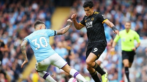 Magia de Raúl Jiménez para el gol de Wolverhampton contra Manchester City