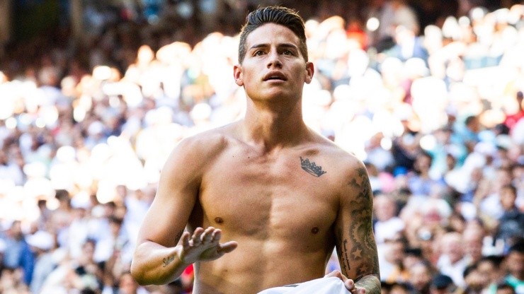 James Rodríguez no se ha tapado el tatuaje que tiene de Daniela Ospina