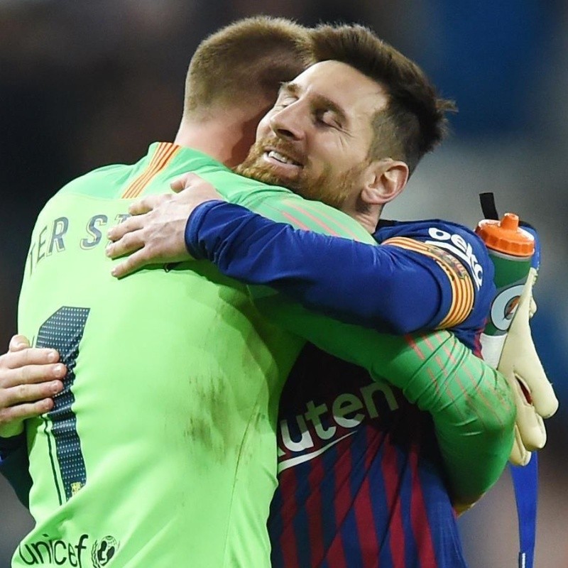 Ter Stegen contó cómo es Messi de capitán: "Siempre intenta que cada uno de nosotros mejore"