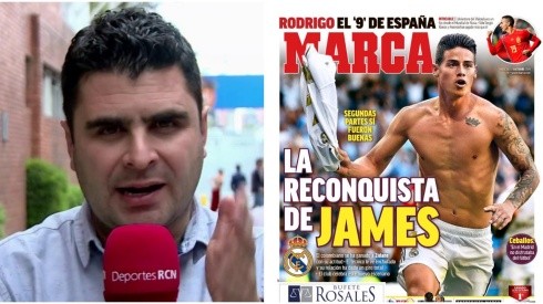 Juan Felipe Cadavid volvió a tirar contra la prensa española por "inflar" a James Rodríguez