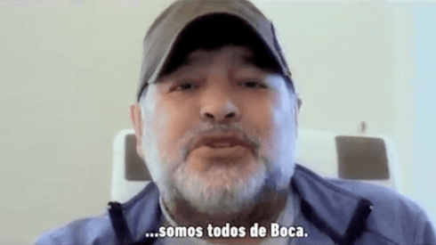 El video que grabó Maradona para los xeneizes: "Los argentinos somos todos de Boca"