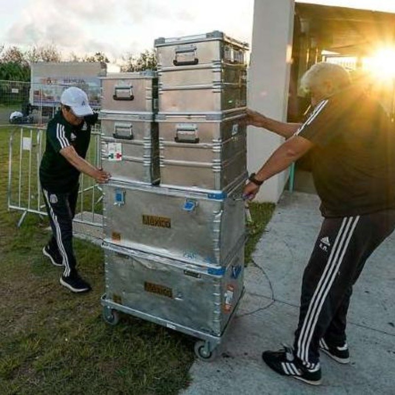 El insólito vestidor de México en Bermudas