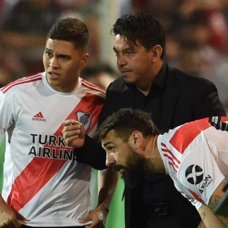 Gallardo reveló qué le dijo a Quintero antes de entrar a la cancha