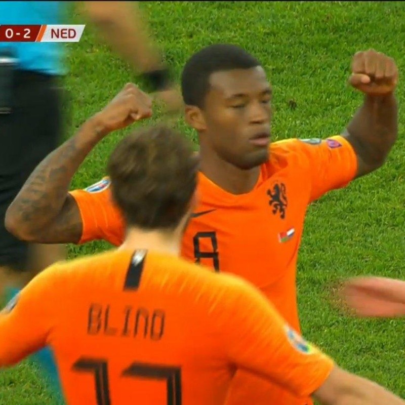 Gol y golazo de Súper Wijnaldum para el triunfo de Holanda ante Bielorrusia