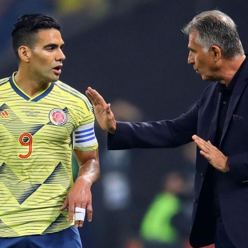 A Queiroz ya le molestan las preguntas por los “capitanes” James y Falcao