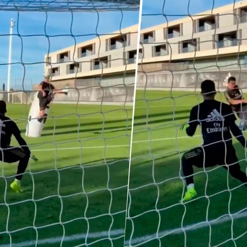 "Control y golazo al estilo James", el último video que subió Real Madrid a Instagram