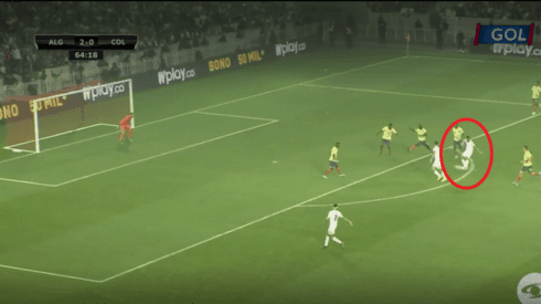 Mahrez se paseó toda la defensa de Colombia y clavó un golazo