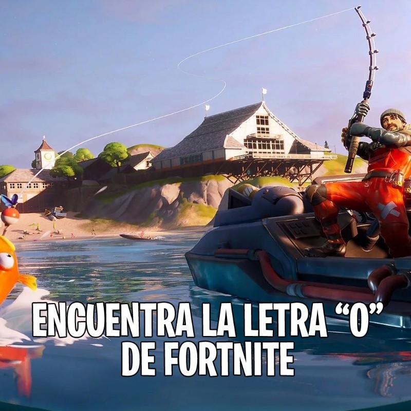 Donde encontrar la letra "O" de Fortnite - Desafíos Mar Abierto