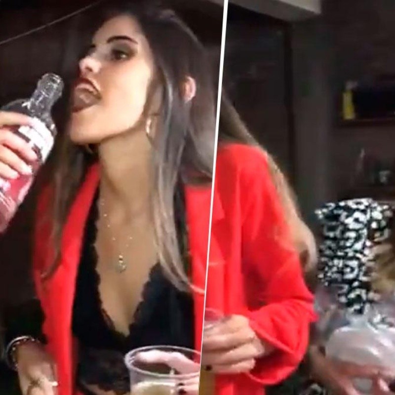 Video viral: vio a su hija tomando alcohol y puso una cara diabólica