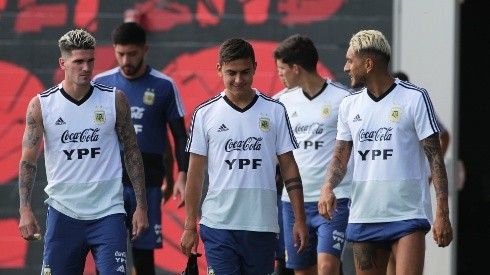 Foto de los jugadores de la Selección Argentina.