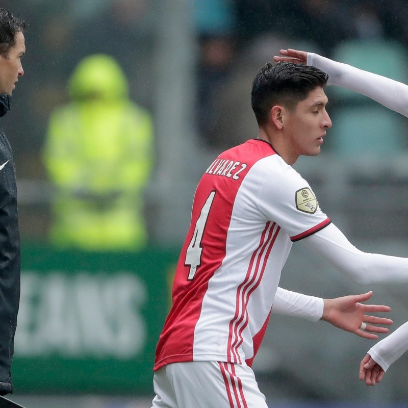 Edson Álvarez jugó escasos minutos en la victoria de Ajax