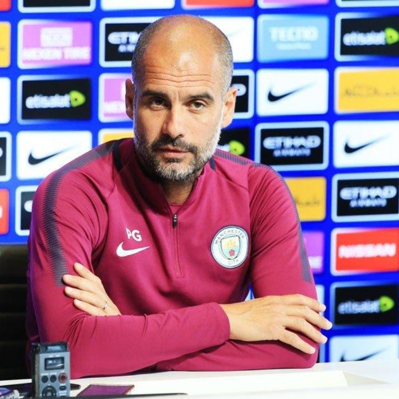 Guardiola tuvo un entredicho con un periodista en plena conferencia de prensa