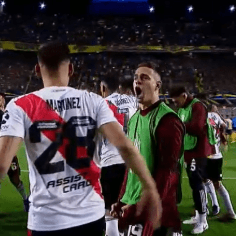 "¡En su cancha, en su cancha!": Santos Borré desatado en la celebración de River Plate