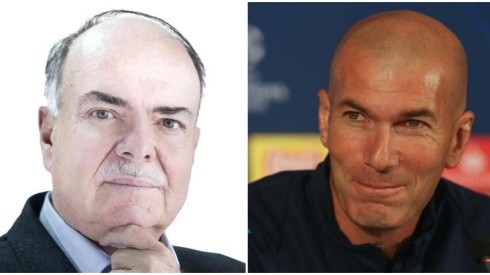 Iván Mejía y Zinedine Zidane.