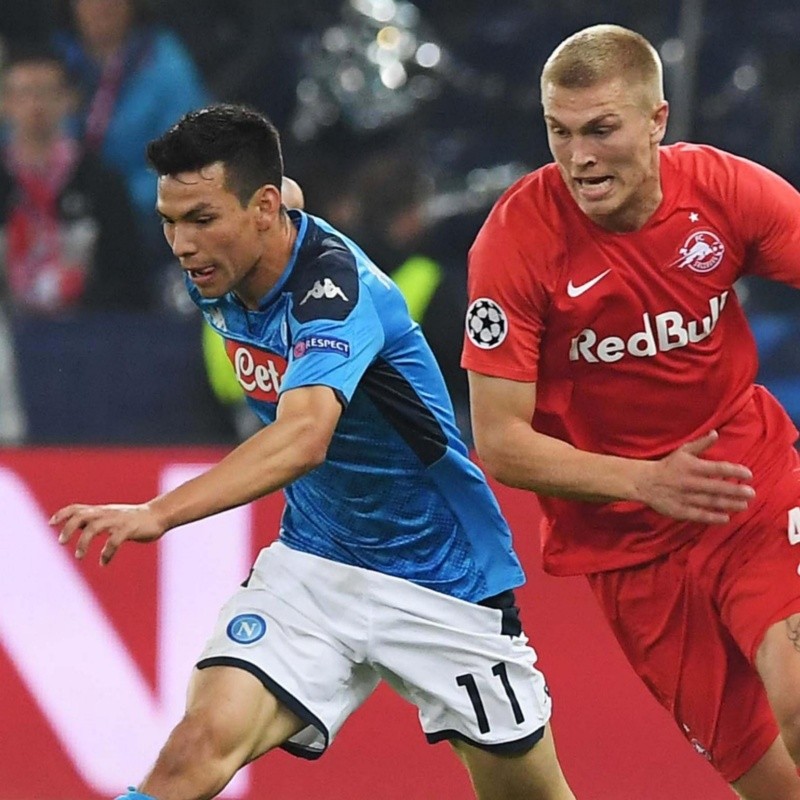 Con la presencia de Lozano, Napoli venció al Salzburgo