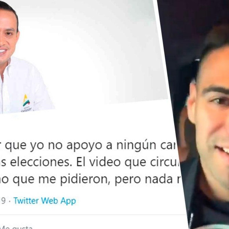 El tuit de Falcao respondiendo las críticas por el video saludando a Mauricio Aguilar