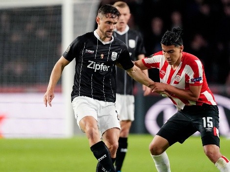 Con una discreta actuación de Erick Gutiérrez, el PSV igualó ante el Lask