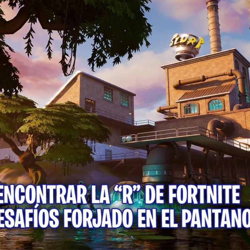 ¿Dónde está la "R" de Fortnite? Desafíos Forjado en el Sorbete