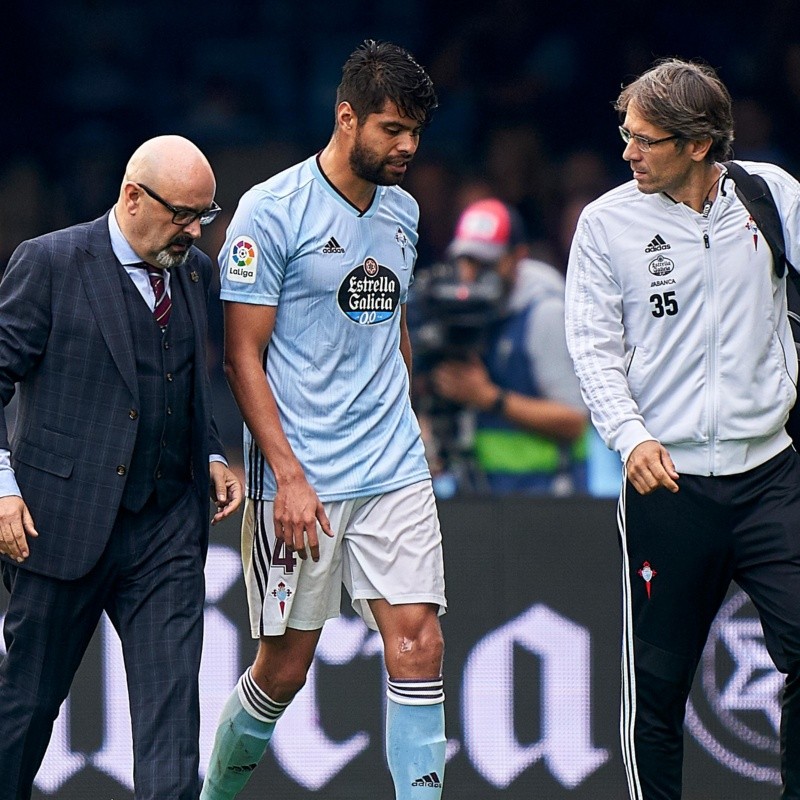 Néstor Araujo se retiró lesionado en la derrota de Celta de Vigo ante Real Sociedad