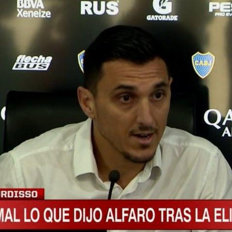 Burdisso habló por primera vez de los dichos de Alfaro tras quedar eliminado ante River