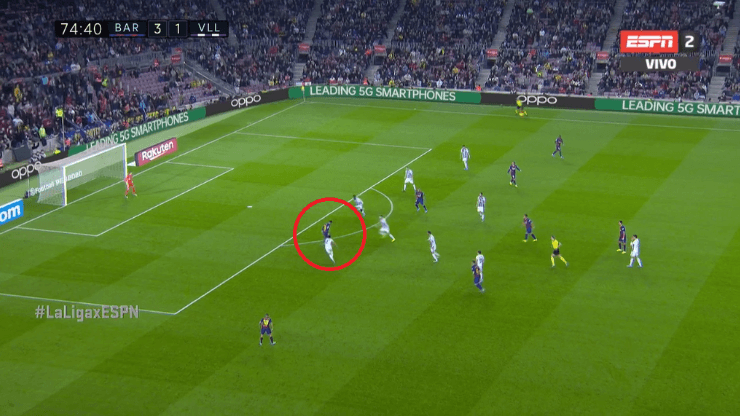 Messi controló, giró y sacudió de zurda: doblete ante Valladolid