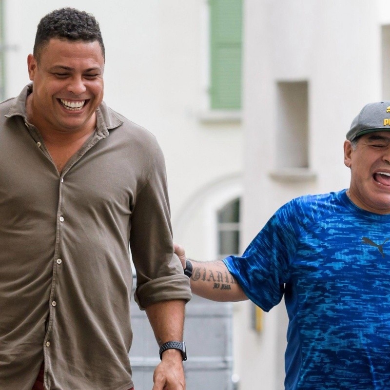 De un fenómeno a otro: Ronaldo saludó a Maradona por su cumpleaños con una foto super tierna